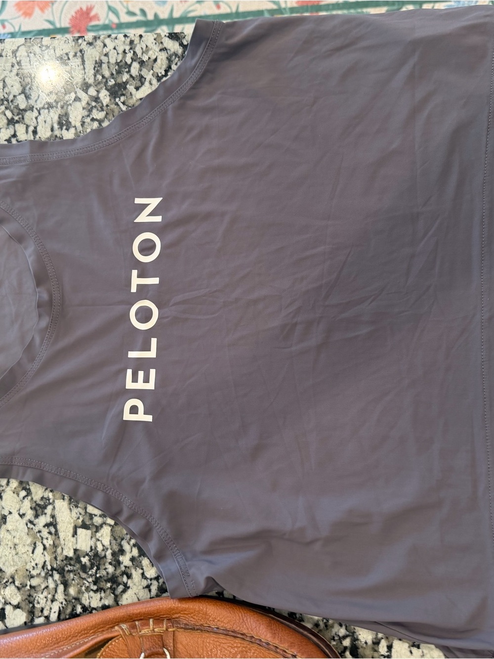 Peloton Women’s by Nualine Grey and White  Tank Top - Charcoal Gray